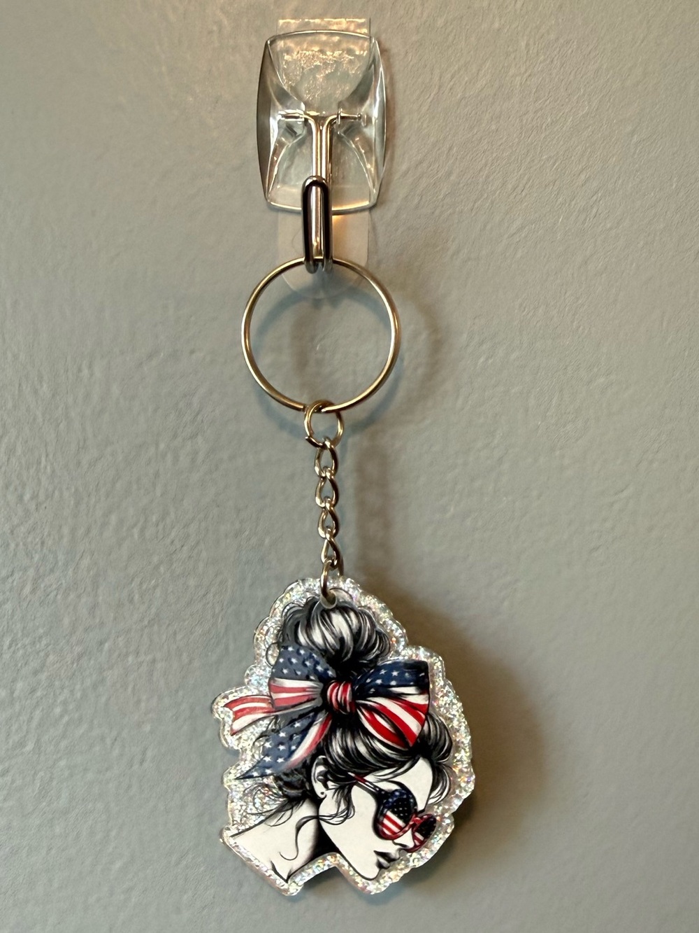 All American Woman Keychain